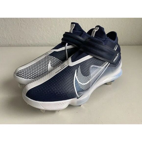 Mens Sz 14 Nike Force Zoom Mike Trout 7 Baseball Cleats CI3134-403 Blue White - Picture 8 of 11